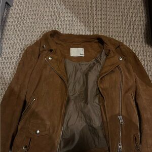 Aritzia suede moto jacket